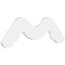 Ekena Millwork Pitch Midway Architectural Grade PVC Gable Pediment, 36"W x 21"H x 1"P (14/12) GPP036X021X100MID - alternate 1
